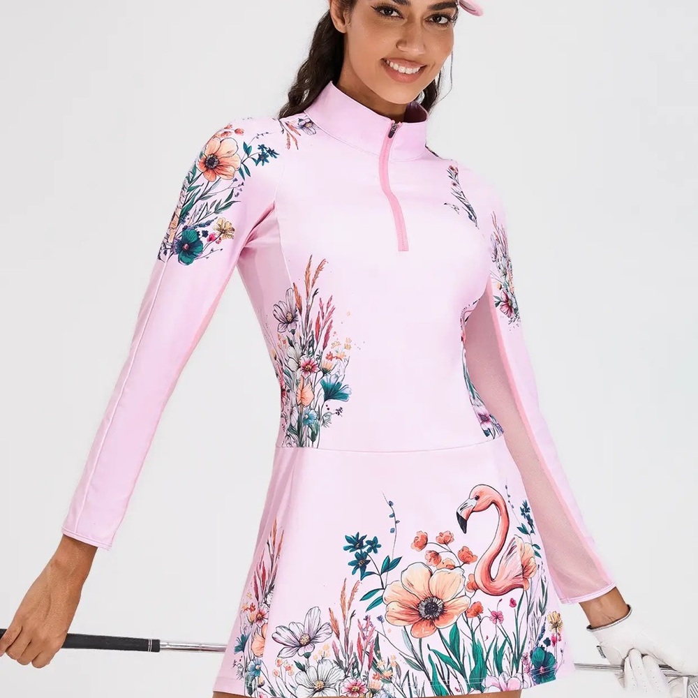 Floral Pink Mini Dress